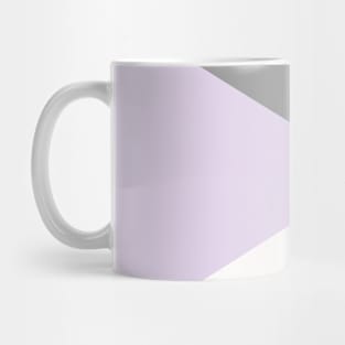 Gray, White and Purple Scandinavian Triangle Design Mug